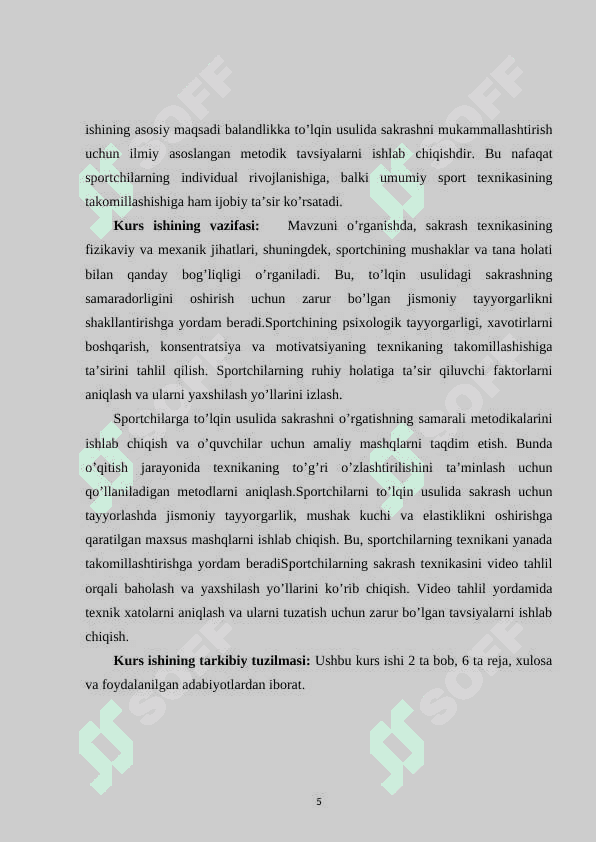 Balandlikka to’lqin usulida sakrash texnikasini takomillashtirish 5