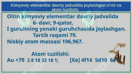 I guruh yonaki guruhcha elementlari. Atom tuzilishi. Xossalari. Mis. 7