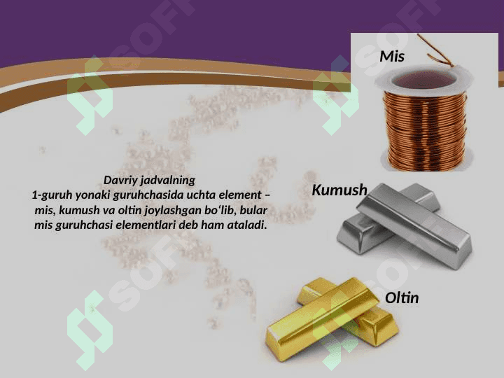 I guruh yonaki guruhcha metallarining davriy jadvaldagi o‘rni 3