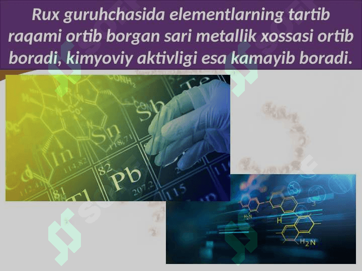 I guruh yonaki guruhcha metallarining davriy jadvaldagi o‘rni 4