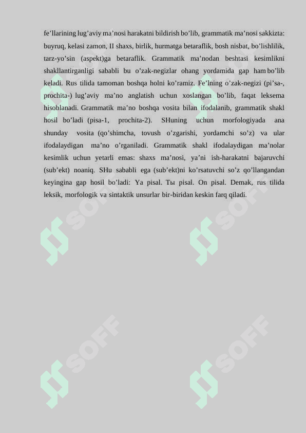 Hozirgi o’zbek adabiy tilining morfologik tarkibi 8