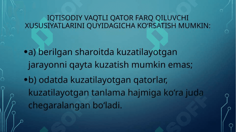 Vaqtli qatorlar 3