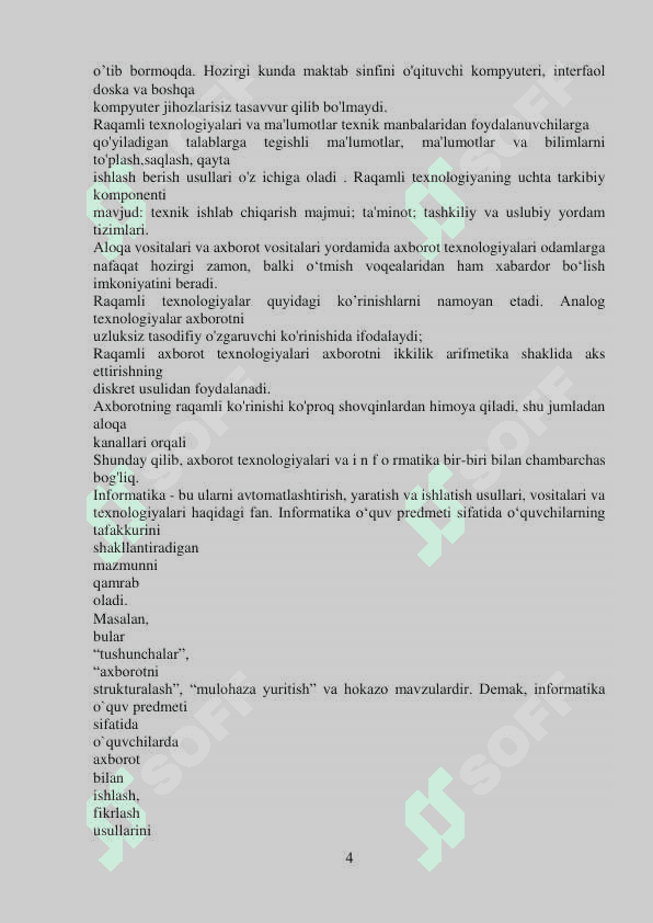 Zamonaviy raqamli texnalogiyalar va uning talimdagi ahamiyati 4