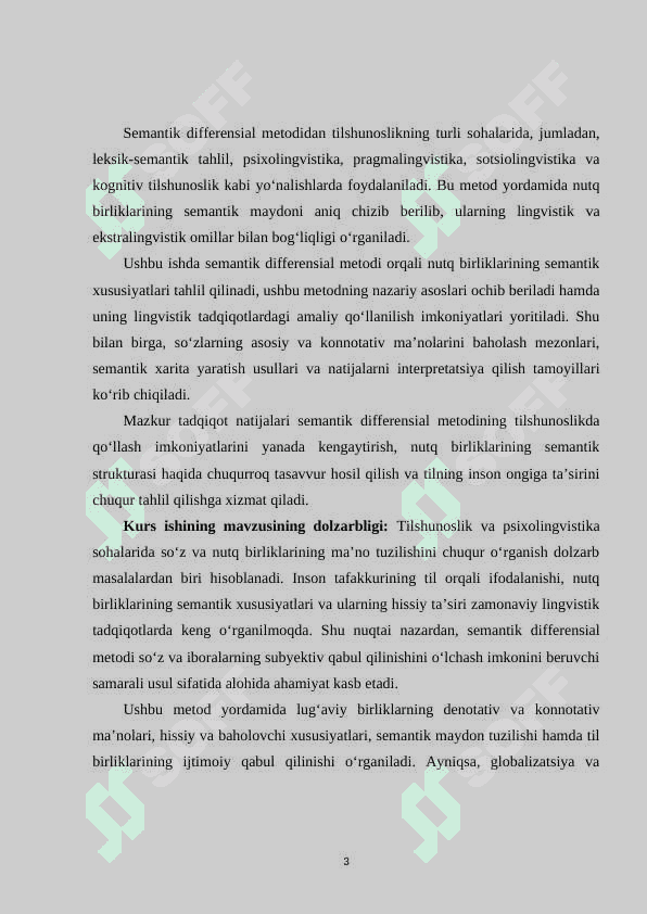 Semantik differensial metodi bo‘yicha nutq birliklari semantivasini o'rganish 3