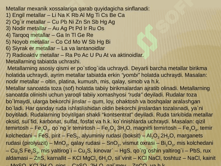 NODIR METALLAR 3