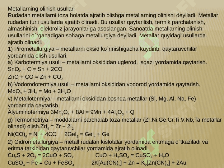 NODIR METALLAR 4