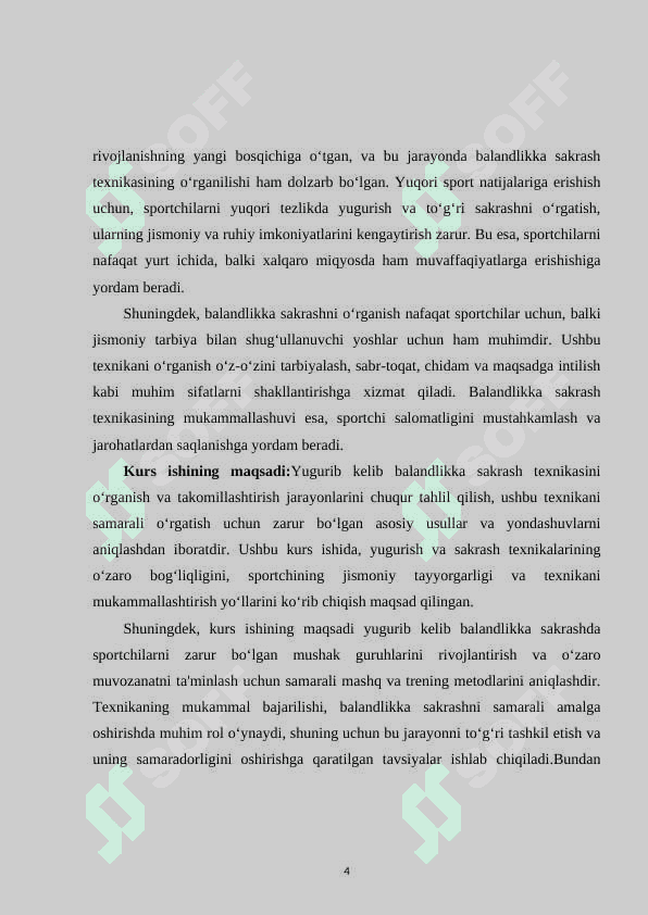 Yugurib kelib balandlikka sakrash texnikasini o’rganish 4