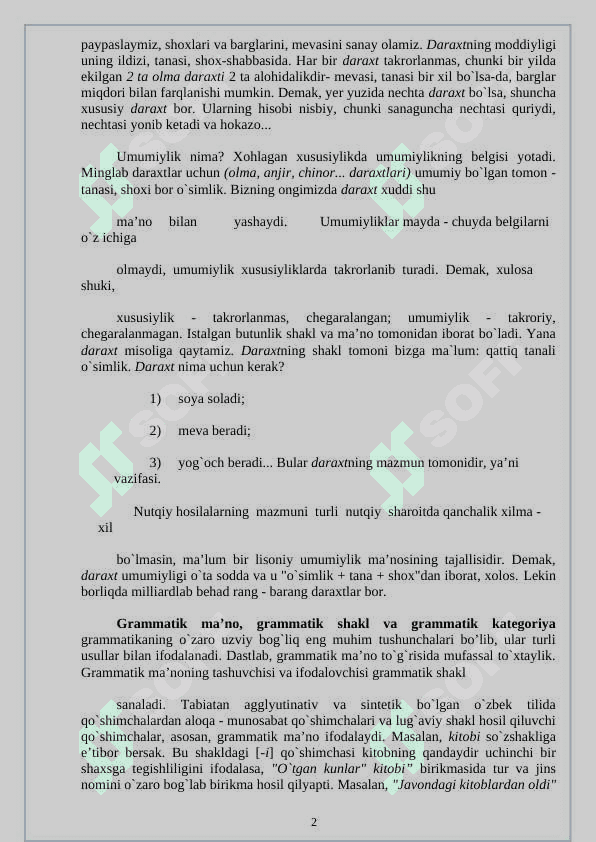 Grammatika. Morfologiya 2
