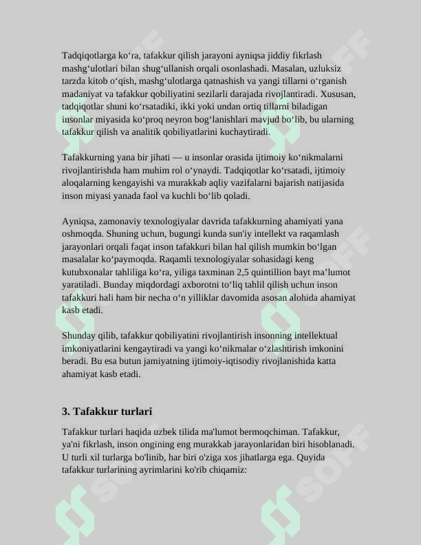 TAFAKKUR XAQIDA 6