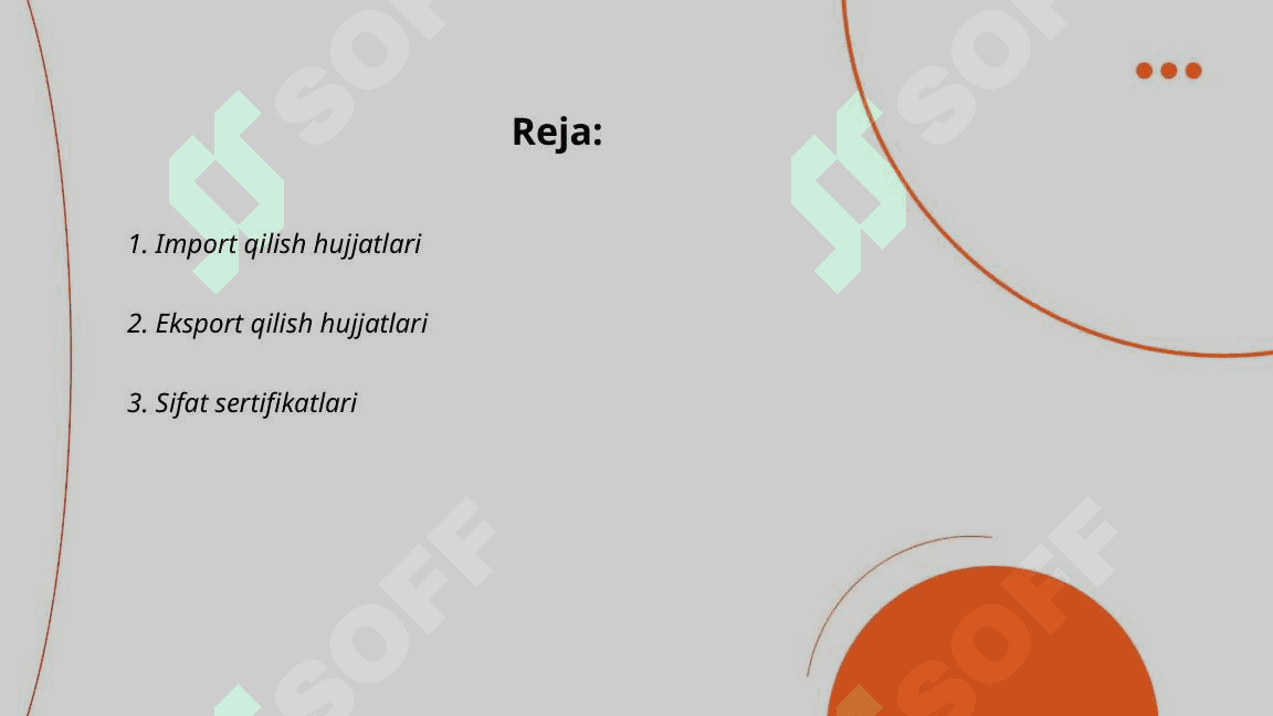 Bojxona nazorati uchun talab qilinadigan hujjatlar 2