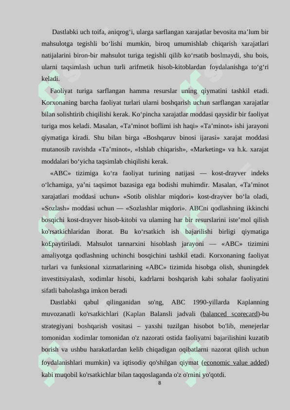 ABC costing 8