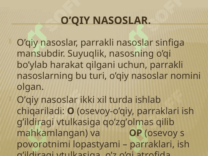 Parrakli nasoslar 8