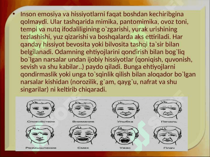 Hissiyot haqida tushuncha 5