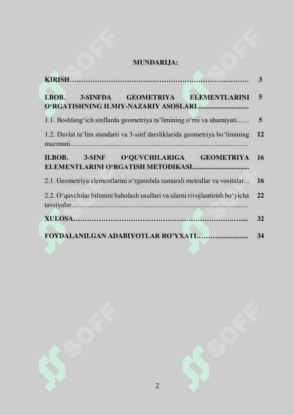3-sinfda geometriya elementlarini o'rgatish metodikasi 2