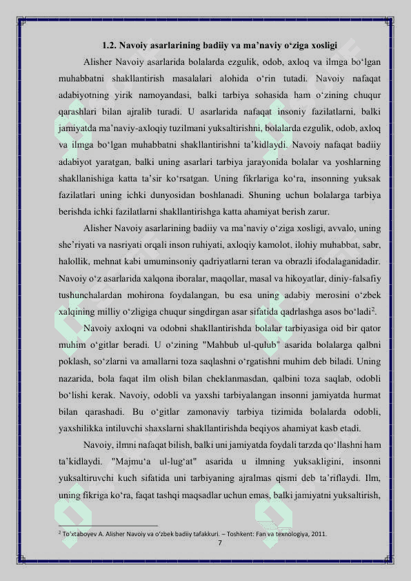 Alisher Navoiyning Asarlarida bola tarbiyasi 7