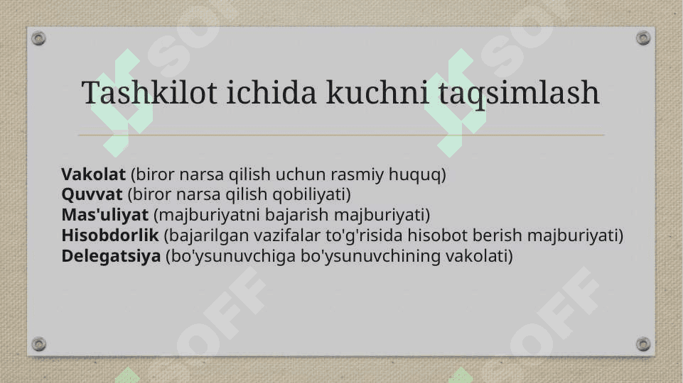 Odamlarni boshqarish 6