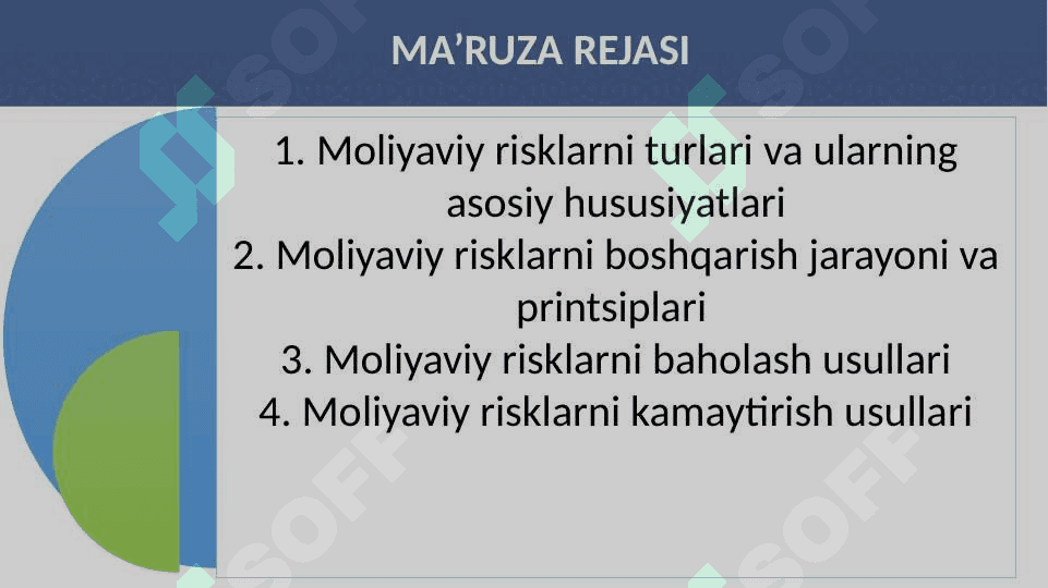 Moliyaviy risklarni boshqarish va baholash 2