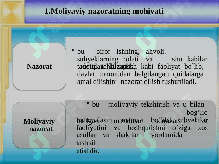 MOLIYAVIY NAZORAT 3