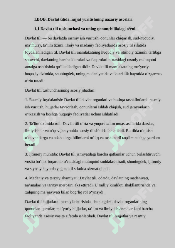 Umumiy o’rta ta’lim hamda akademik litseylarda davlat tilida ish yuritishga oid hujjatlar bilan ishlash usullari 5
