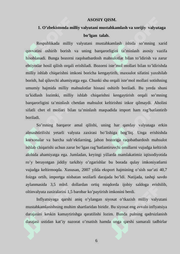 Valyuta kursi. 6