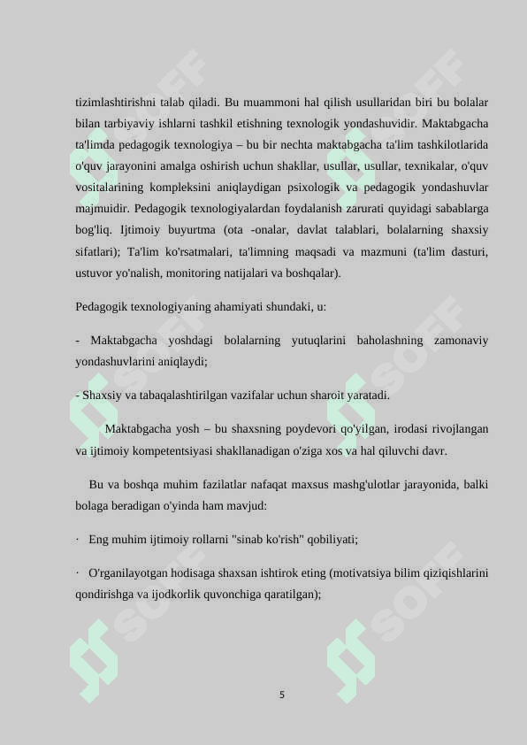 Maktabgacha ta’lim yoshidagi bolalarni dunyo qarashini shakllantirishda oʻyinchoqlarni ahamiyati 5