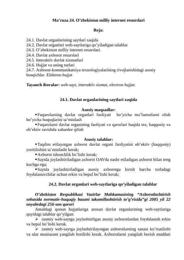 O’zbekiston milliy internet resurslari