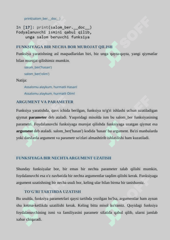 7 Ma'ruza PYTHON DASTURLASH TILIDA DEF FUNKSIYASI 4