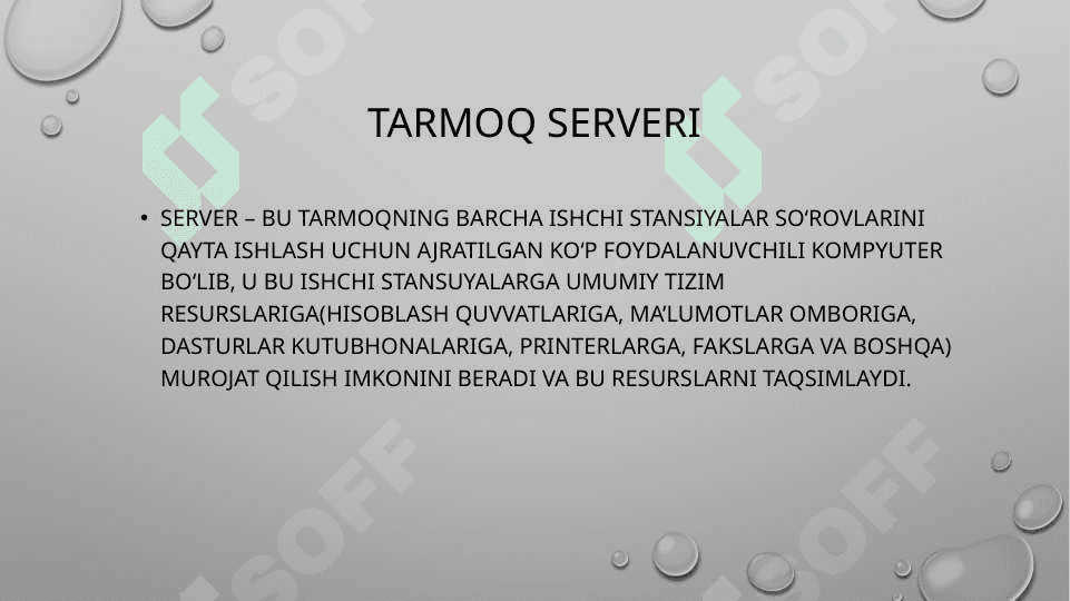 WEB xizmatlarining tarmoq modelini qurish 3