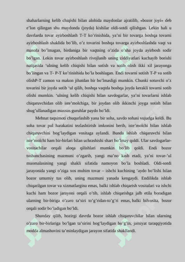 ;“Bozor va Tavakkalchilik” 6