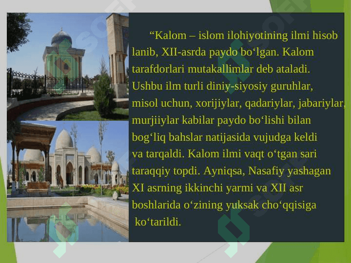 Islom dinining aqidaviy yo`nalishlari va maktablari 6