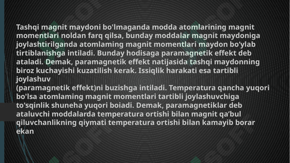 Dia Para va perramagnetizm tabiati 3