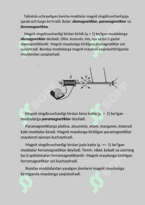 Moddalarning magnit xossalari 5