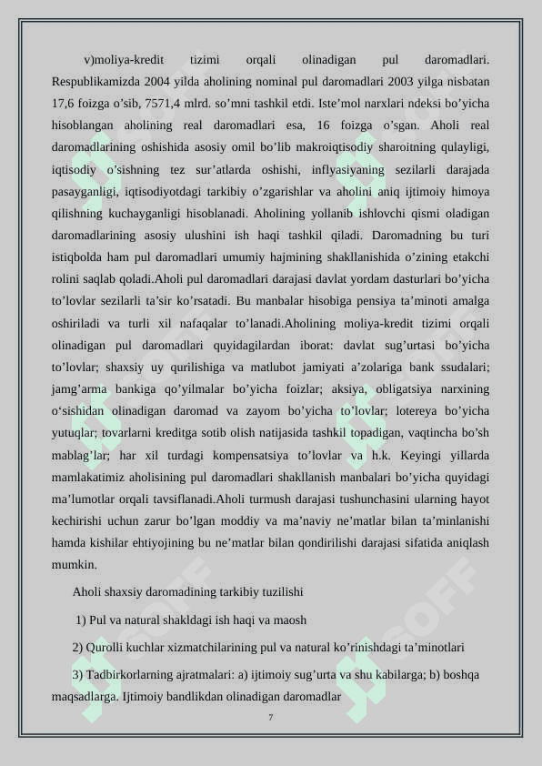 Daromadlarning taqsimlanishi va Lorents egri chizigʻi 7
