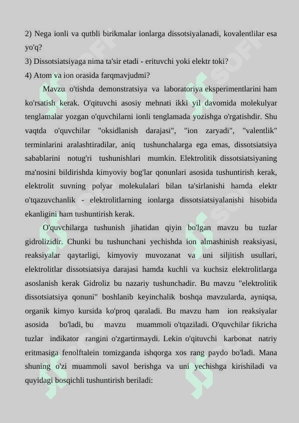 9-SINFDA  KIMYO  KECHALARINI O’TKAZISH METODIKASI. 3