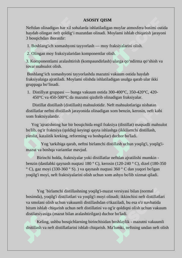 Moy distillatlari olishda suv bug`i bosimini avtomatik boshqarish.docx 5