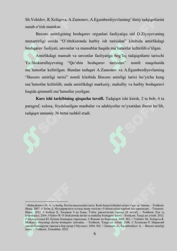 Buxoro Amirligida O'zbek Mang'itlari Sulolasi 6