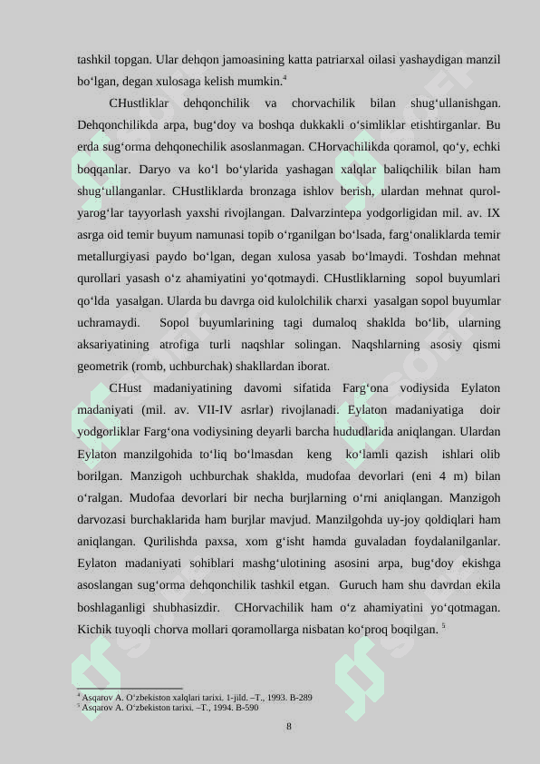 Choch davlatining boshqaruv tartibi 8