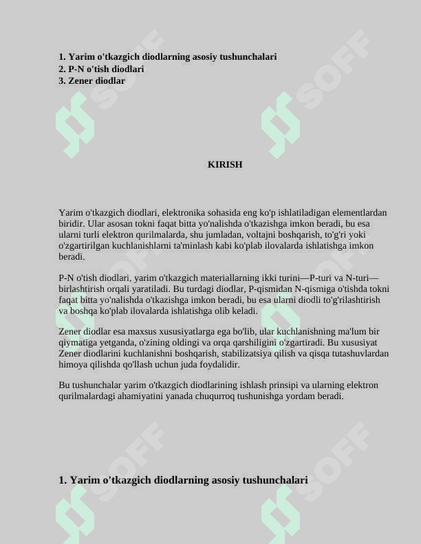 Sxemotexnikaning aktiv diskret elementlari 2