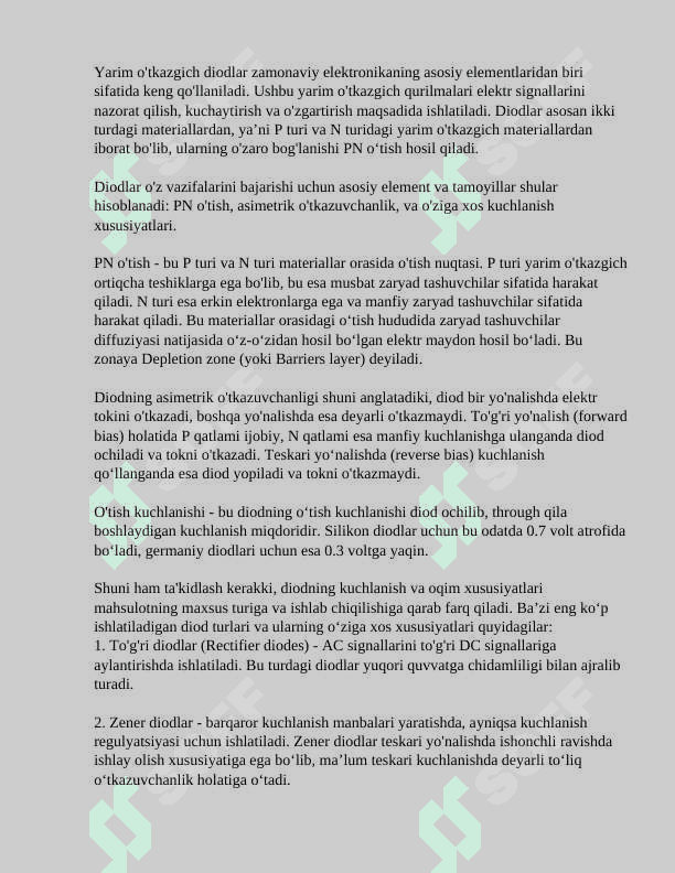 Sxemotexnikaning aktiv diskret elementlari 3