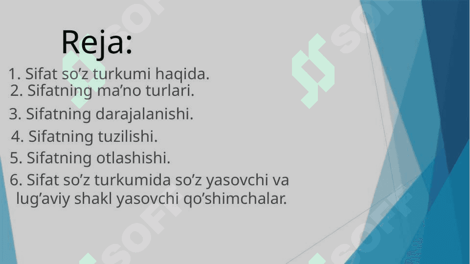 sifat soʻz turkumi 2