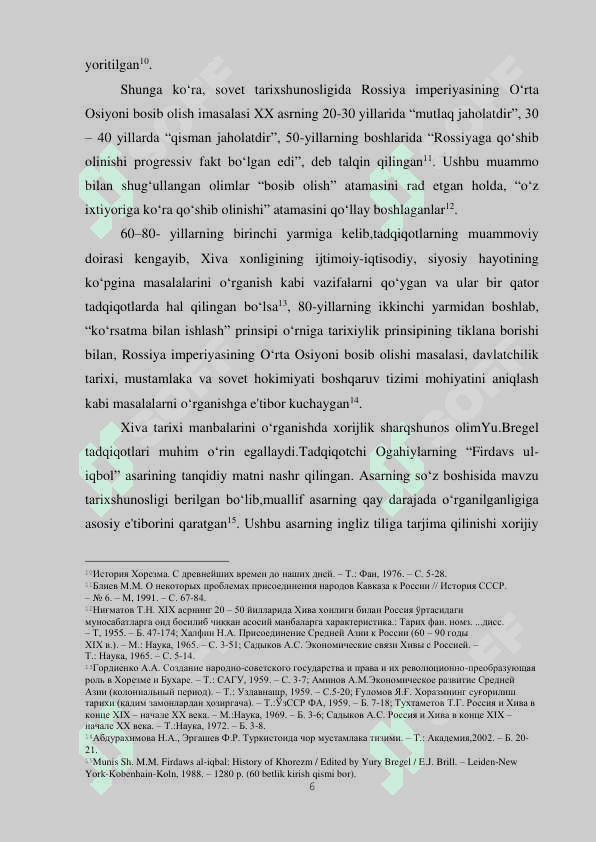 Xiva Xonligi Tarixi Tarixshunosligi 6