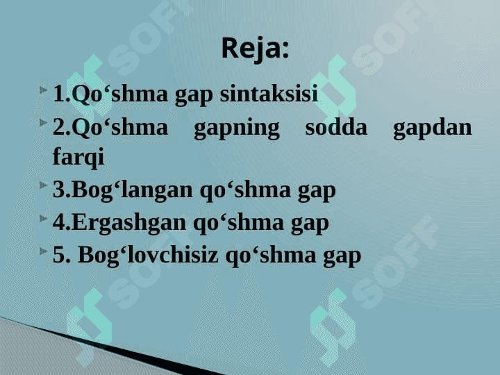 Qo‘shma gap 2
