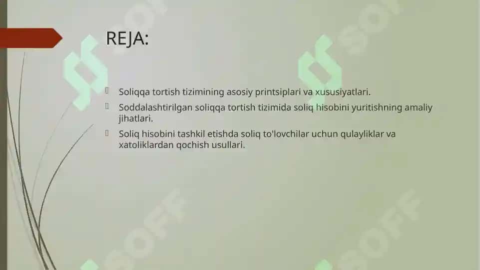 Soddalashtirilgan Soliqqa Tortish Tizimida Soliq Hisobini Tashkil Etish va Yuritish 2