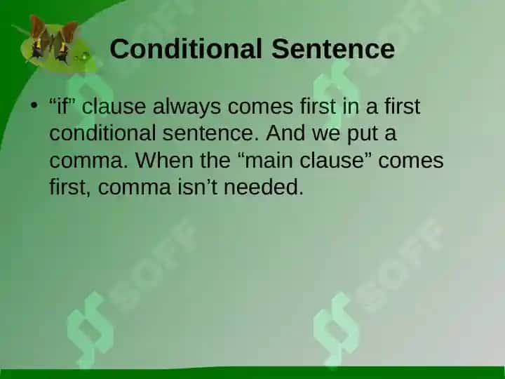 English Grammar I - Conditional Sentence 3