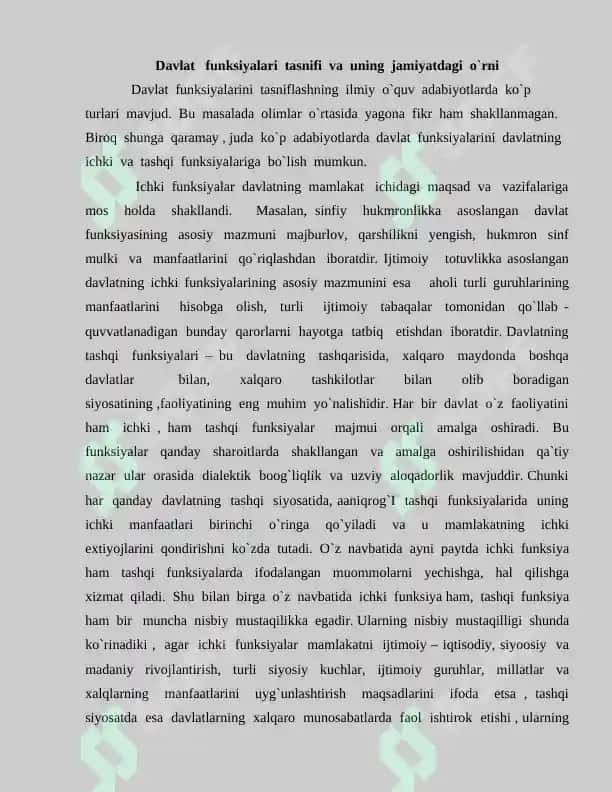 Davlatning funksiyalari va rollari 5