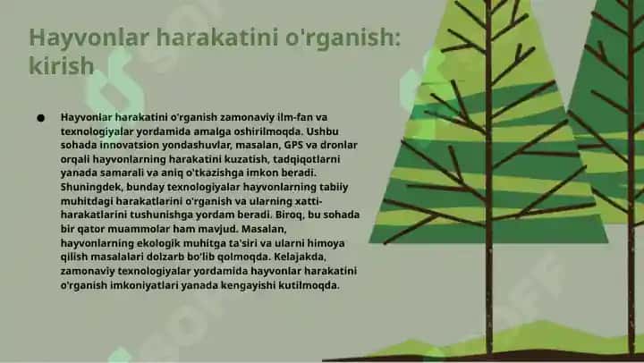 Hayvonlar harakatini o'rganish 3