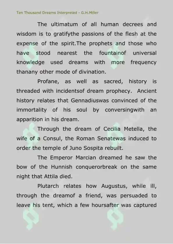 Ten Thousand Dreams Interpreted 3