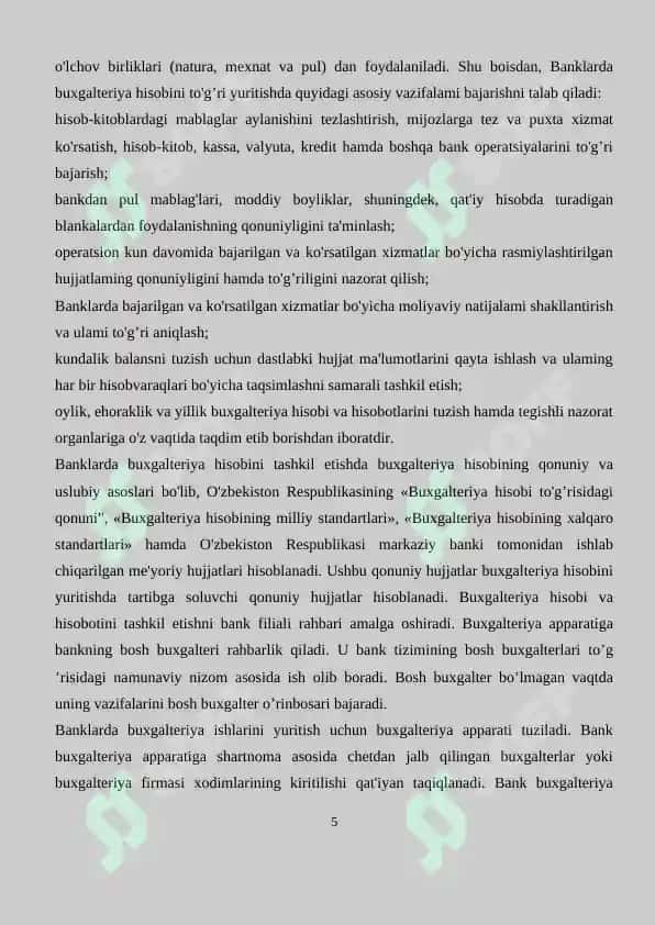 BANK ISHI (SIRTQI) FAKULTETI 5