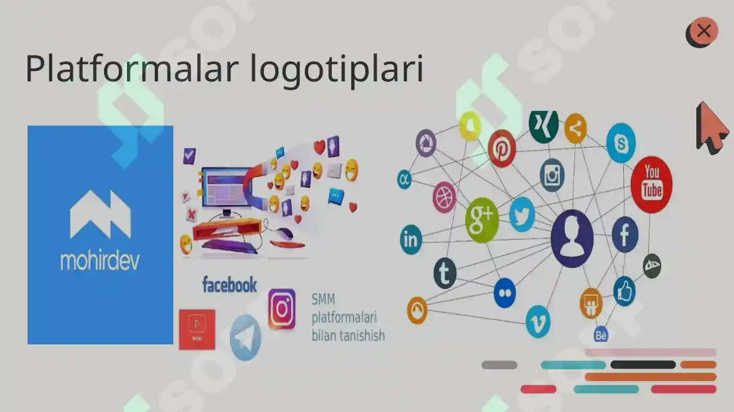 Elektron platformlar ta'rifi va tasnifi ochiq dars ishlanmasi 6