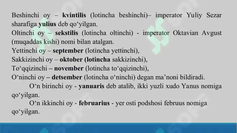 Rim kalendari. Taqdimot 21 sahifa. 4